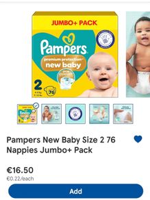 Pampers Size 2 nappies