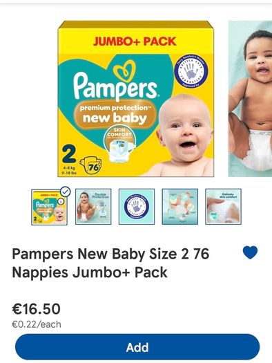 Pampers Size 2 nappies