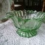 Green Art Glass Bowl Image 4