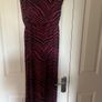 Brand new oasis burgundy and navy bd jersey  polyester maxi dress Image 7