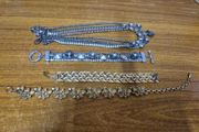 3 Vintage Bracelets and Necklace