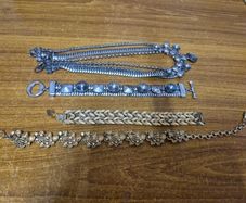 3 Vintage Bracelets and Necklace