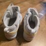 Nike Court Borough Mid White Yellow Women's Athletic Sneakers Image 2