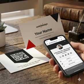 Premium Hybrid NFC & QR Smart Business Card Instant Digital Profile