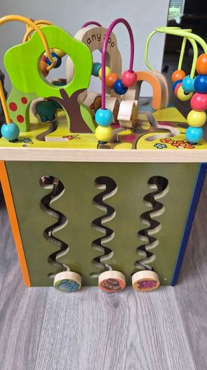 Battat Zany Zoo Wooden Activity Cube