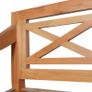 Batavia Chairs 2 pcs Light Brown Solid Mahogany Wood Image 6