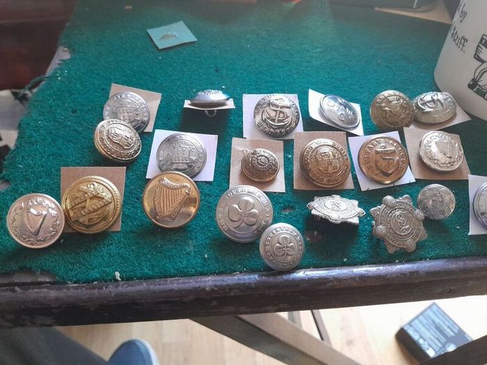old Irish buttons