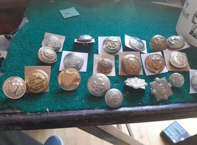 old Irish buttons