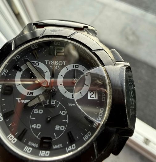 Tissot Watch T-race Chronograph Red Strap & Black Dial Motogp