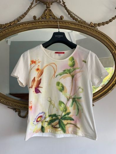 Pierre Cardin Vintage t-shirt top with floral design Size M Medium