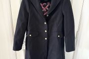 Zara Manteco Wool Mix Black Coat Medium