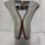 Pitillos Shoes Silver - Block Heel - Size 5 Image 3