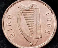 [#76] - Ireland 1965 | Irish 1/2d | Irish Half Penny | KM.10