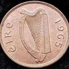 [#76] - Ireland 1965 | Irish 1/2d | Irish Half Penny | KM.10
