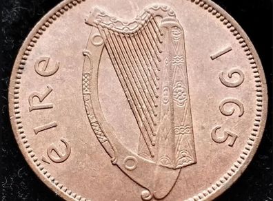 [#76] - Ireland 1965 | Irish 1/2d | Irish Half Penny | KM.10