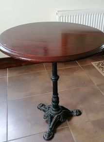 Cast Iron Solid Wood Table