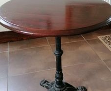 Cast Iron Solid Wood Table