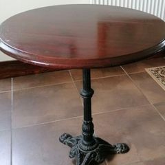 Cast Iron Solid Wood Table