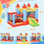 Kids Bouncy Castle Inflatable Trampoline Slide Pool Basket for Kids Age 3-10, 3 x 2.75 x 2.1m Image 3