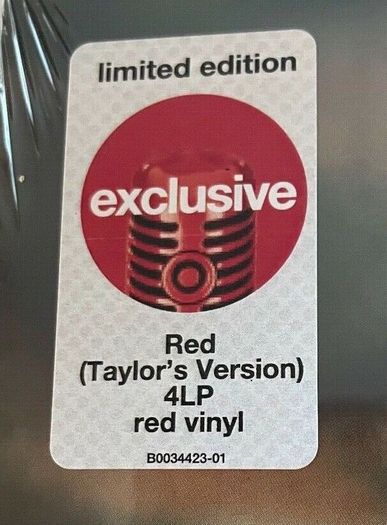 TaylorSwift Red (Taylors Version)- RED Vinyl - Limited Release