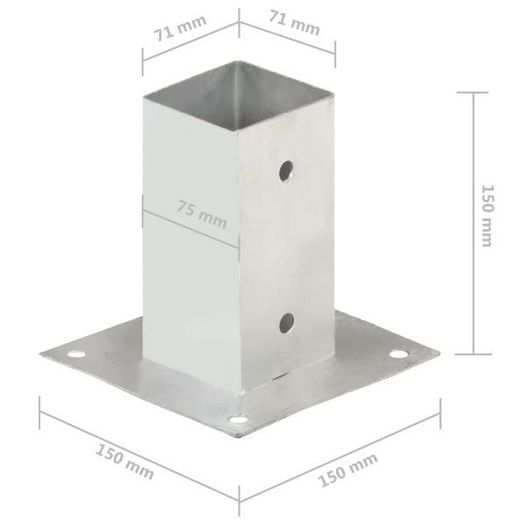 Post Anchors 4 pcs