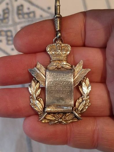 1922 Royal Order Of The Buffalo Sterling Silver Medal 20.6G