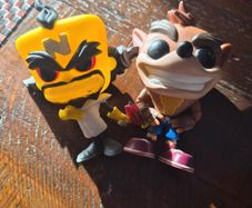 Crash Bandicoot and Dr. Neo Cortex Funko Pop figures