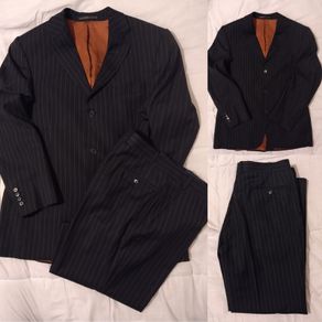 Men,s Pinstripe Suit,   Jacket And Trousers