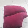 FREE large dark pink velvet sofa collection only first pictures is the exact colour Image 4