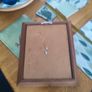 Framed copper crucifix - the copper figure of Christ, set against a copper mount, Image 6