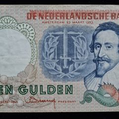 Netherlands 10 Gulden 1953 Banknote