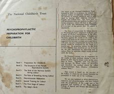 Medical interest vinyl record "Psychoprophylactic Preparation For Childbirth" from 1961, midwifery interest in