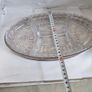 Reticulated silver plate on copper tray with heavy divided glass insert Image 2
