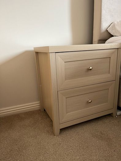Oakham 2-Drawer Bedside Table Boxed