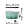 12 Porcelain Ramekins, Henten Home Souffle Dishes Bowls for Baking, Pudding, Creme Brulee, Custard Cups, Serving Dip, Oven, Microwave and Dishwasher Safe Image 2