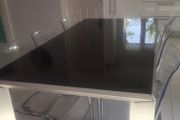 black glass dining