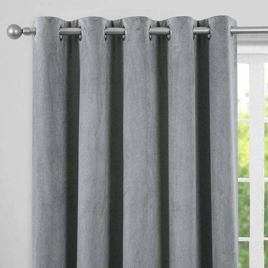 New Blackout & Thermal Curtains (230cm x 170cm) || Sleek Silver Colour
