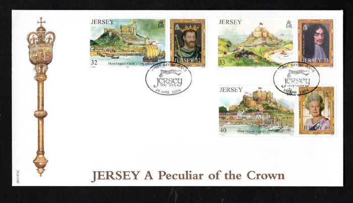 2004 Jersey Jersey - "A Peculiar of the Crown" Commemorative Stamps First Day Cover (FDC)