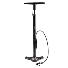 Bike Floor Pump with Pressure Gauge Tyre Inflatable Handle Portable Bicycle