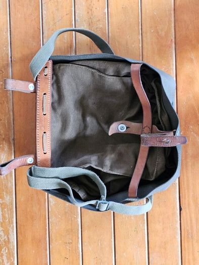 Vintage 1980s Swiss Army Military Bread Bag Shoulder bag Collectable Militaria