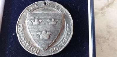 Antique School Attendance Medal Isle Of Ely