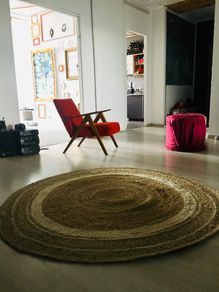 Rug carpet handmade organic natural asia