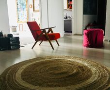 Rug carpet handmade organic natural asia