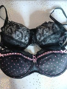 Lingerie - Two Set Pretty Balcony Bras 38C New
