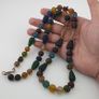 Antique African Style Mix MultiColor Glass Beads Necklace Image 4