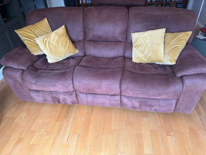 Manual reclining 3 seater sofa,2 seater and 1 seat