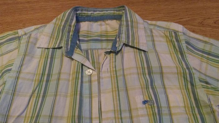 SALE E1 Blue/Green Shirt.  Age 4-5