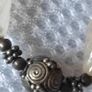 Vintage sterling silver pink quartz necklace Image 5