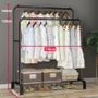 NEW Metal Double Clothes Garment Rail