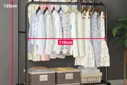 NEW Metal Double Clothes Garment Rail